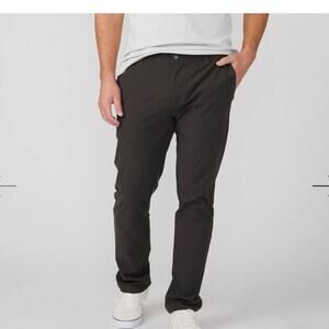 Linksoul Men’s CHINO BOARDWALKER PANT Black Lightweight Casual Pants, Size 36L